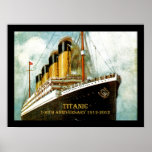 Anniversaire de RMS Titanic 100th Posters