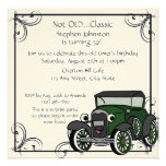 Anniversaire de voiture ancienne invitations personnalisées