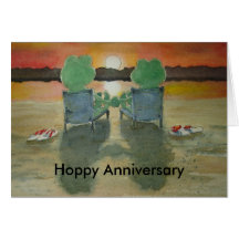Anniversaire heureux de houblon de carte d'anniver