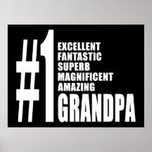 Anniversaires de grands-pères : Grand-papa du numé Posters