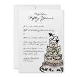 Anniversary Cake Invitations
