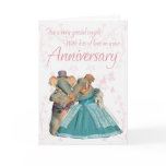 Anniversary card for a special couple with elephan