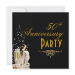 Anniversary, Champagne Bubbles Invitations