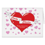 Anniversary Heart with Banner cards