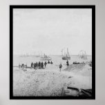 Anniversary of Surrender at Fort Sumter 1865 Posters