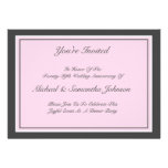 Anniversary Party Classic Invitation Blush Pink