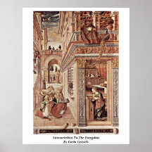 Annonce à l'Emygdius par Carlo Crivelli Poster
