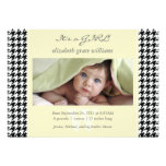 Annonces de naissance de pied-de-poule faire-part
