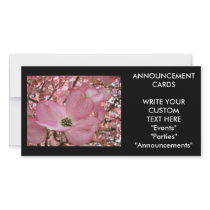 ANNOUNCEMENT CARDS Dogwood Flower PhotoCards