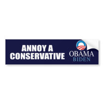 ANNOY A CONSERVATIVE BUMPER STICKERS