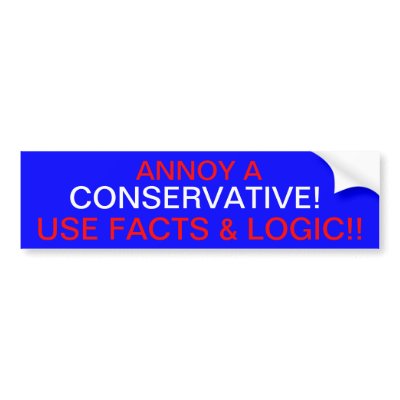 ANNOY A CONSERVATIVE! BUMPER STICKERS by IrishPirateQueen