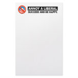 ANNOY A LIBERAL. SUCCEED AND BE HAPPY stationery