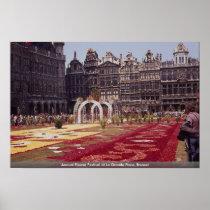 Annual Flower Festival at La Grande Place, Brussel Posters