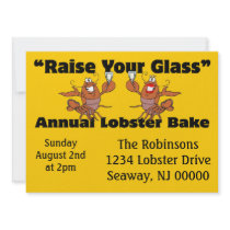 Annual Lobster Bake Toasting Lobsters Announcement