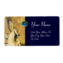 ANNUNCIATION ANGEL,Blue  Sapphire Personalised Shipping Labels