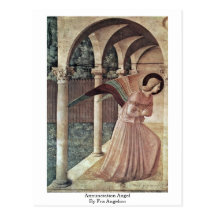 Annunciation Angel By Fra Angelico Post Cards