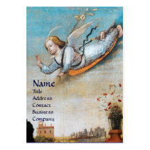 ANNUNCIATION ANGEL MONOGRAM Pearl paper Business Card