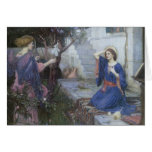 Annunciation by JW Waterhouse, Victorian Religious Greeting Cards
