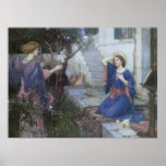 Annunciation by JW Waterhouse, Victorian Religious Posters