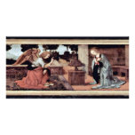 Annunciation By Lorenzo Di Credi O Leonardo Da Vin Customized Photo Card