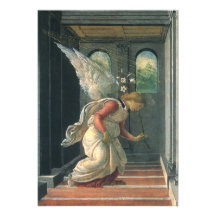 Annunciation by Sandro Botticelli, Renaissance Art Custom Invitations