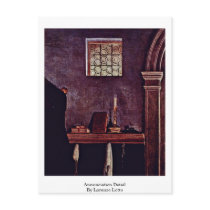 Annunciation Detail By Lorenzo Lotto Post Cards