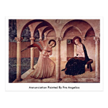 Annunciation Painted By Fra Angelico Postcards