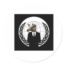 ANONYMOOSE ROUND STICKERS