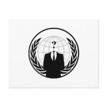 Anonymous International Logo Postcard