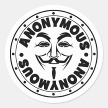 Anonymous Round Stickers