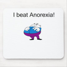 Anorexia fat mouse pad