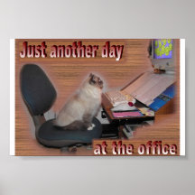 Another day at the office print