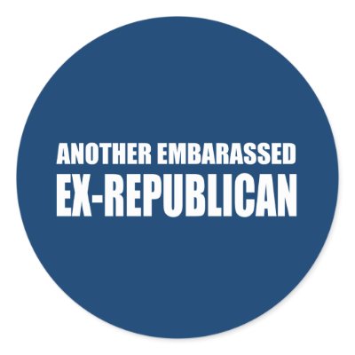 Another Embarassed Ex-Republican Round Sticker by AntiRepublican