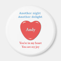 Another night another delight Andy wo racecars Magnets