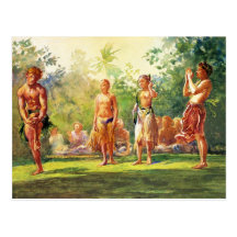 'Another Standing Dance' - John La Farge Postcard