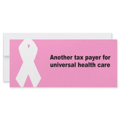Another tax payer for universal health care rack card design by AntiRepublican