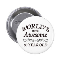 Ans les plus impressionnants du monde 80 badge avec épingle