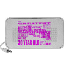 Ans roses de 30èmes anniversaires de filles plus g haut-parleur ordinateur portable
