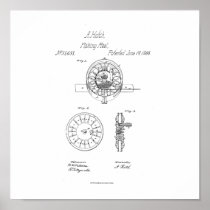 Anson Hatch Fishing Reel Patent  Print