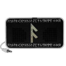Ansuz Rune gold iPhone Speaker