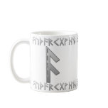 Ansuz Rune grey Mug