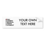 ANSWER GAY bumper stickers