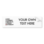 ANSWER STRAIGHT bumper stickers