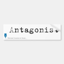 Antagonist Sticker Bumper Stickers