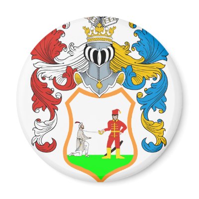 Antal Family Hungarian Coat of Arms Fridge Magnet by NemethArt