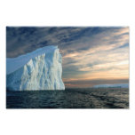 Antarctic Iceberg, Icy Waters, Dramatic Sky Photo photography