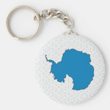 Antarctica Flag Map full size Keychains