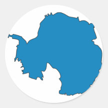 Antarctica flag map sticker