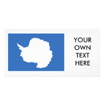 Antarctica Flag Custom Photo Card