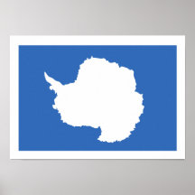 Antarctica Flag Poster